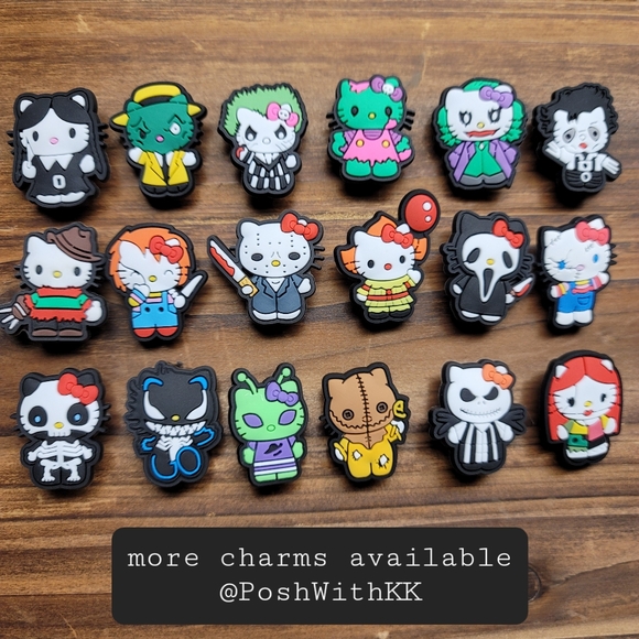 4 for $10 Mix n Match Hello Kitty Trick R Treat Sam Croc Charm - Picture 2 of 3